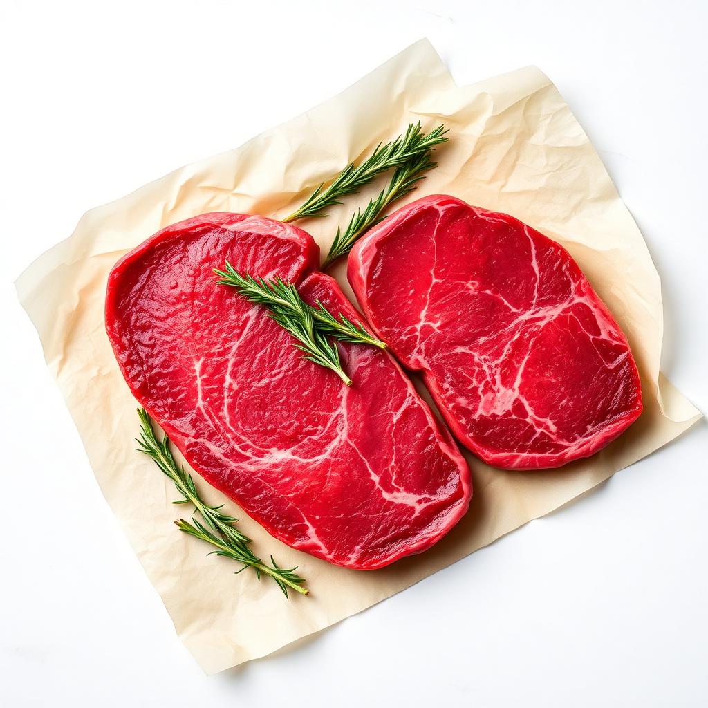 Pièces de bœuf fraîches